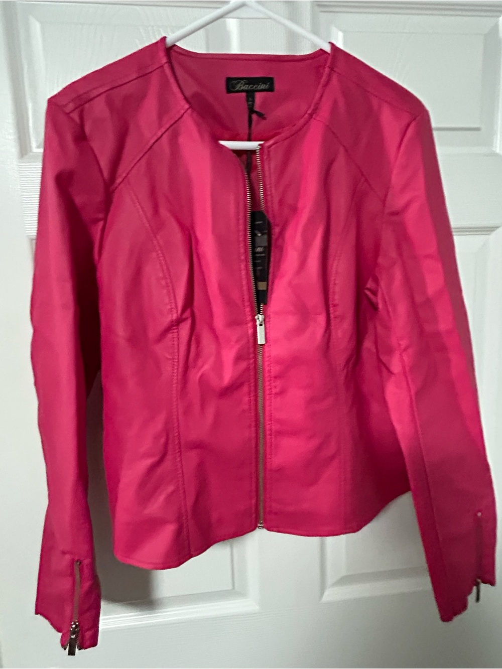NWT Baccini Women's Fuchsia Zip-Front Jacket